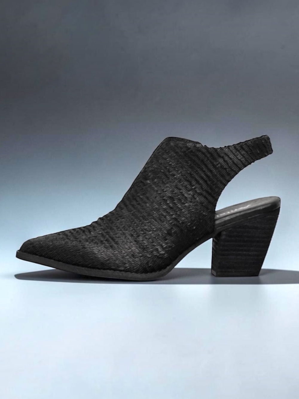 New! ANTELOPE Textured HELA Leather Slingback BOOTIES Size 40